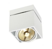 KARDAMOD, plafonnier intérieur, simple, carré, blanc, GU10/QPAR111, 75W max (117101)