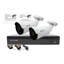 Kit AHD smart avec caméras 4K à optique motorisée varifocale (AHBKIT004S08A/FR)