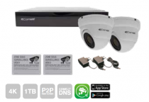 Kit AHD smart avec caméras 4K à optique motorisée varifocale (AHDKIT004S08A/FR)