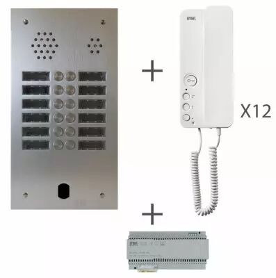 Kit audio 2R 12BP 2 VOICE Programm� (KA83/212)