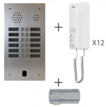 Kit audio 2R 12BP 2 VOICE Programmé (KA83/212)