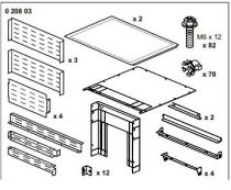 Kit caisson DMX³ 2500/4000 - largeur 36 modules - prof. 725 mm (020803)