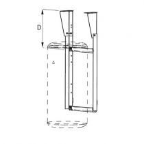 Kit d\'accrochage au plafond de 50 à 100L (Sauf Linéo) (009104)