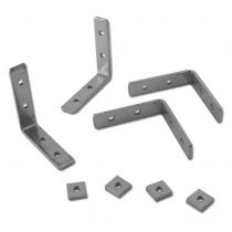 kit fixation cadre placo encastrable equerres + ecrous (739780)