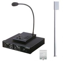 Kit interphone guichet avec micro côté service et tube acoustique côté public (IMEKIT)