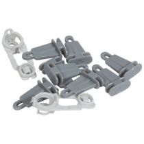 Kit plombage - jeu de 2 cache-vis et 8 supports plastrons - pour coffret Plexo (001968)