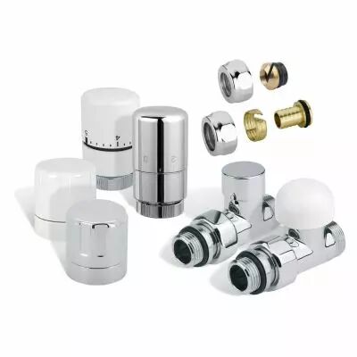 Kit raccordement classique droit blanc thermostatique (498038)