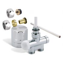 Kit raccordement monotube avec entraxe 50mm chrome manuel (498046)