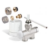 Kit raccordement monotube avec entraxe 50mm Nickele manuel (498047)