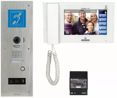 Kit vid�o access. boucle magn�t. platine inox enc. jpdvflbm+jp4med+ps2420d (JPS4AEDFLBM)