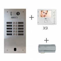 KIT VIDEO ALU 9LOG 2R 2 VOICE PROGRAMME (KV83/209)