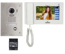 Kit vidéo enc. : 1 platine jpdvf 1 moniteur jp4med & 1 alimentation ps2420d (JPS4AEDF)