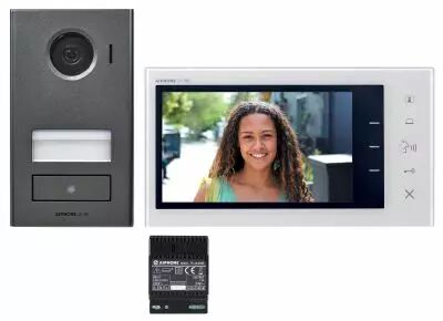 Kit vid�o platine saillie avec moniteur �cran 7 - 2 fils int�gral (JVS1V)