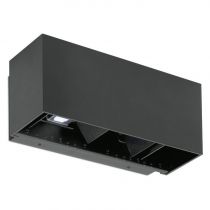 kyvos double noir 18w-4000k-ip65-ik06 1280lm direct-indirect (302352)