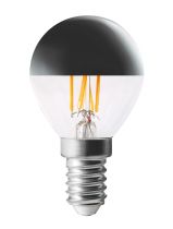 Lampe décorative Calotte argentée P45 (Ø45×77) E27 LED 4,1W 2500K 280lm (20119)