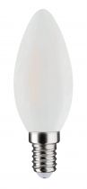 Lampe flamme C45 Filament E14 LED 4W 3000K 700lm, Cl.énerg.E, 15000H, dimmable, opale (20056)