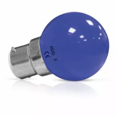 led 1w bulb b22 bleue depoli blister x2 (76430)
