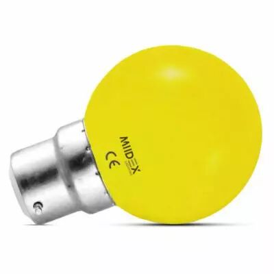 led 1w bulb b22 jaune blister x2 (76450)