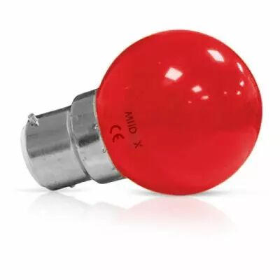 led 1w bulb b22 rouge blister x2 (76420)