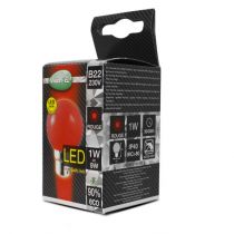 led 1w bulb b22 rouge boite (7642)