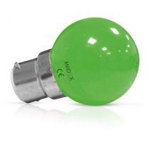 led 1w bulb b22 verte blister x2 (76440)
