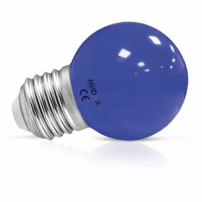 led 1w bulb e27 bleu blister x2 (76191)