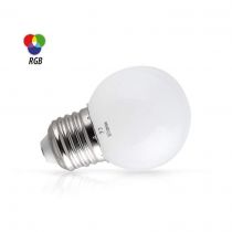 &led 1w bulb e27 rgb depoli boite (76151)