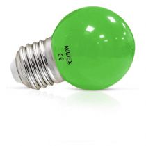 led 1w bulb e27 vert blister (7620)
