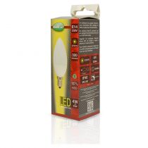 led 4 watt flamme e14 2700°k ceramic depoli boite (74602)