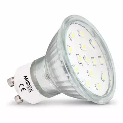 led 4w gu10 3000k 110� dichro verre boite (78900)
