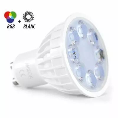 led 4w gu10 rgb+blc 25� boite (78390)