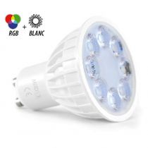 led 4w gu10 rgb+blc 25° boite (78390)