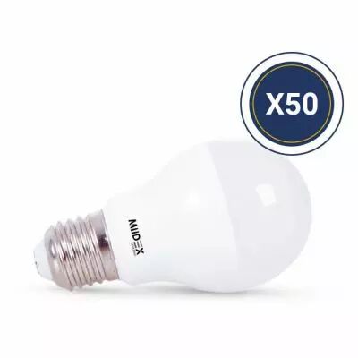 led 5w bulb e27 3000k boite pack de 50 (150008)