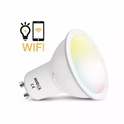 led 5w gu10 wifi 100� cct + rgb boite (7885)