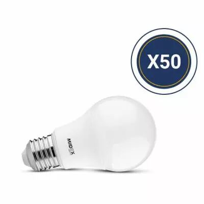 led 7w e27 3000k 180� pack de 50 (150072)