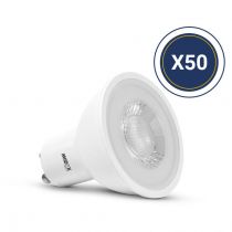 led 7w gu10 4000k 38° dimmable pack de 50 (150068)