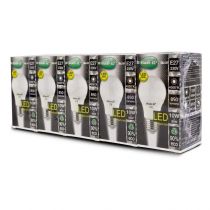 led 8.5w bulb e27 4000k boite pack de 5 (739340)