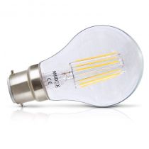&led fil cob bulb b22 8w 4000k clr blister x3 (71401)