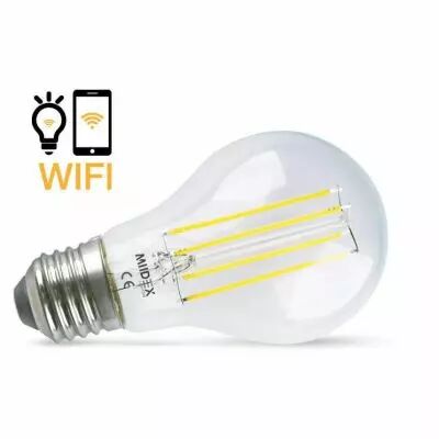 &led fil cob bulb e27 7w 4000k wifi dim boite (71397)