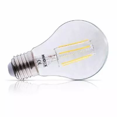 led fil cob bulb e27 8w 2700k clr dim boite (71461)