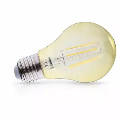 led fil cob bulb e27 8w 2700k golden boite (71432)