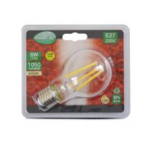 led fil cob bulb e27 8w 4000k clr blister (71450)