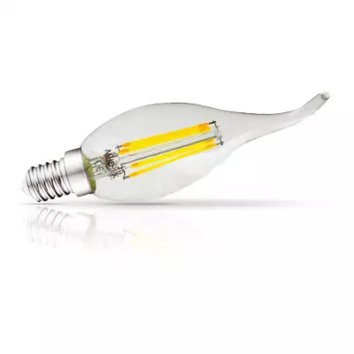 led fil cob coup de vent e14 4w 2700k claire blister (7124)