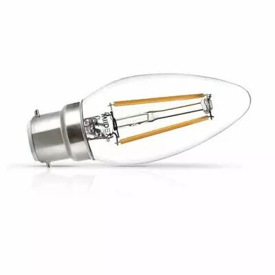 led fil cob flamme b22 4w 2700k clr boite (71301)