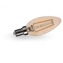 led fil cob flamme e14 2w 2700k golden blister (71263)