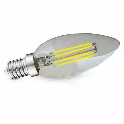 &led fil cob flamme e14 4w 4000k clr blister x3 (71291)