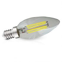&led fil cob flamme e14 4w 4000k clr blister x3 (71291)
