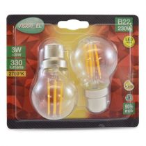 led fil cob g45 b22 3 w 2700k blister x 2 (71354)