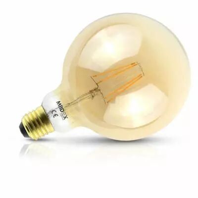 led fil cob globe g125 e27 8w 2700k golden dim boite (71582)