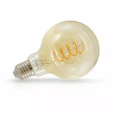 led fil cob globe g95 e27 4w 2700k golden spirale boite (71530)